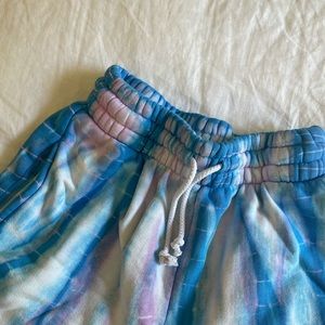 Frankies Bikinis One of a Kind Tie Dye Sweatshorts